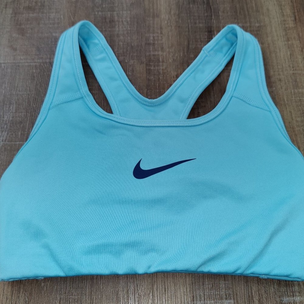 Nike Dri Fit Classic Sports Bra Blue Extra Small XS